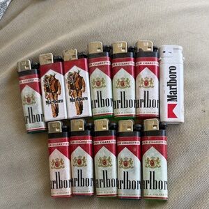 Marlboro Red and White Lighter Collection